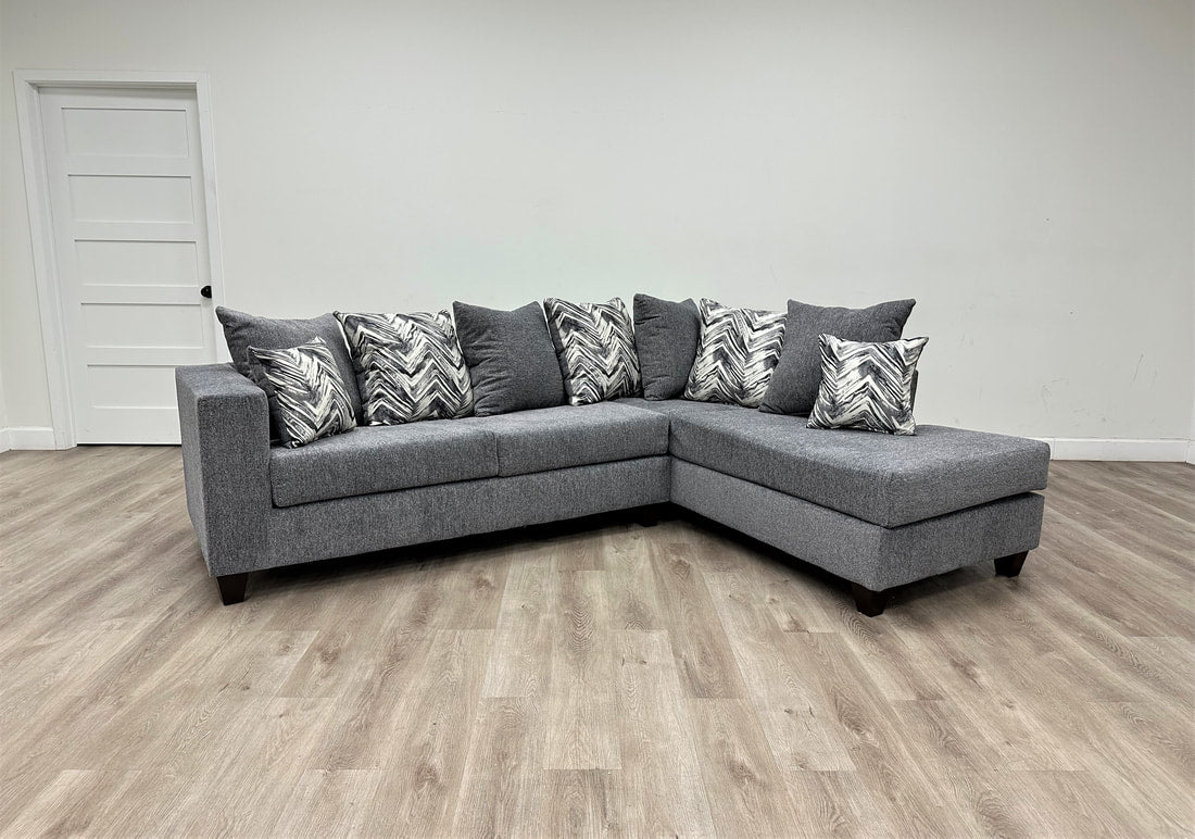 110-Charcoal Sectional