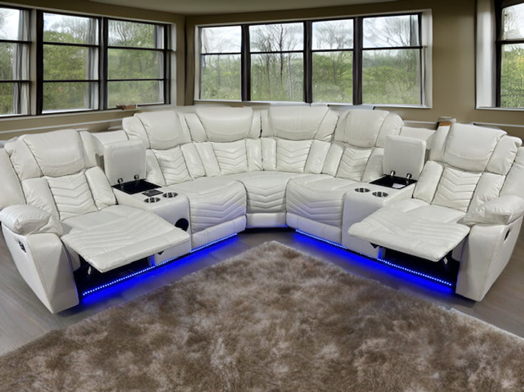 S2021 Lucky Charm Sectional (White)
