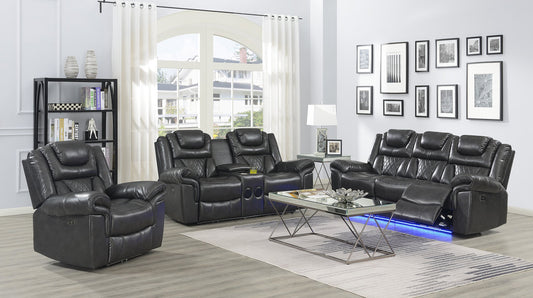 Alexa Grey - 3pc Power Living Room
