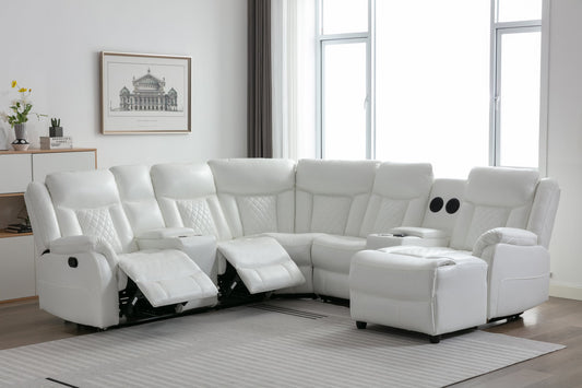 Champion White Reclining Sectional **NEW ARRIVAL**