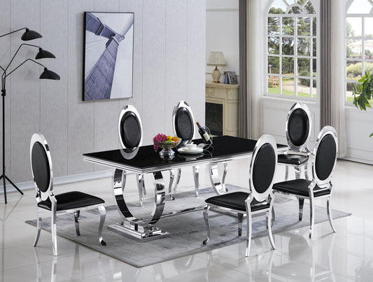 D2022 - Dining Table + 6 Chair Set **FLASH SALE**
