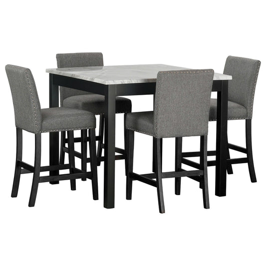 Dior12 - Pub Table + 4 Chair Se