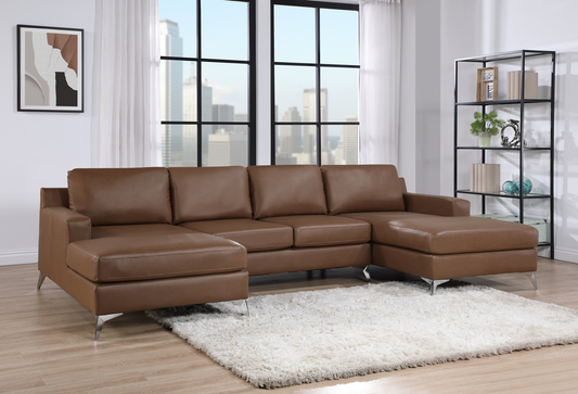 Candace Saddle Double Chaise Sectional **NEW ARRIVAL**