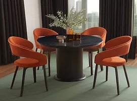 Jordan Dining (Table+ 4 Chairs Terracotta)