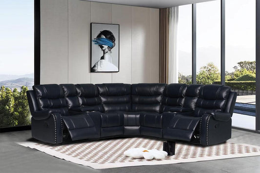 Rose Navy Reclining Sectional **NEW ARRIVAL**