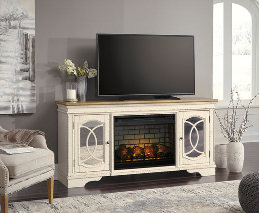 W743-68 - TV Stand w/Fireplace 74"L