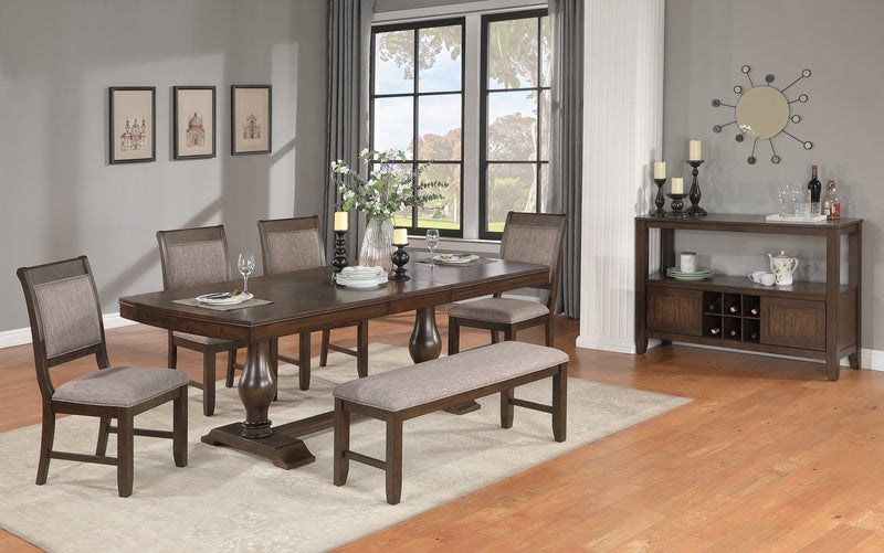 Tarin Brown Extendable Dining Set