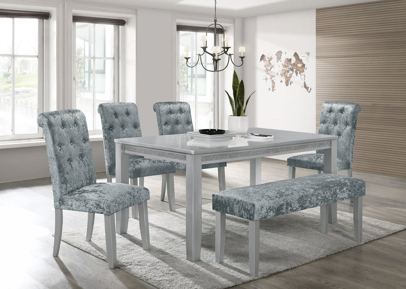 Vela Silver Dining Set