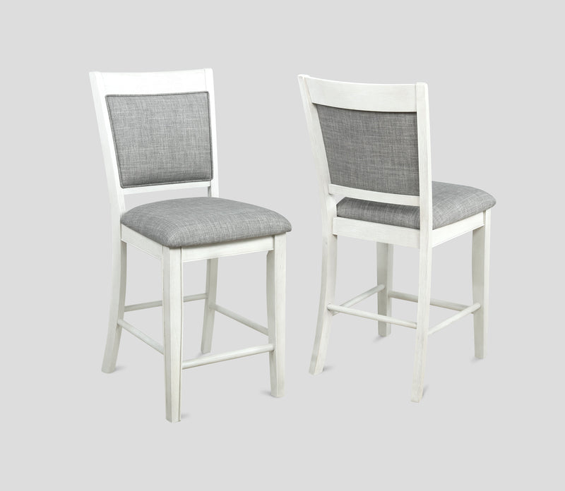 Fulton Chalk/White Counter Height Dining Set