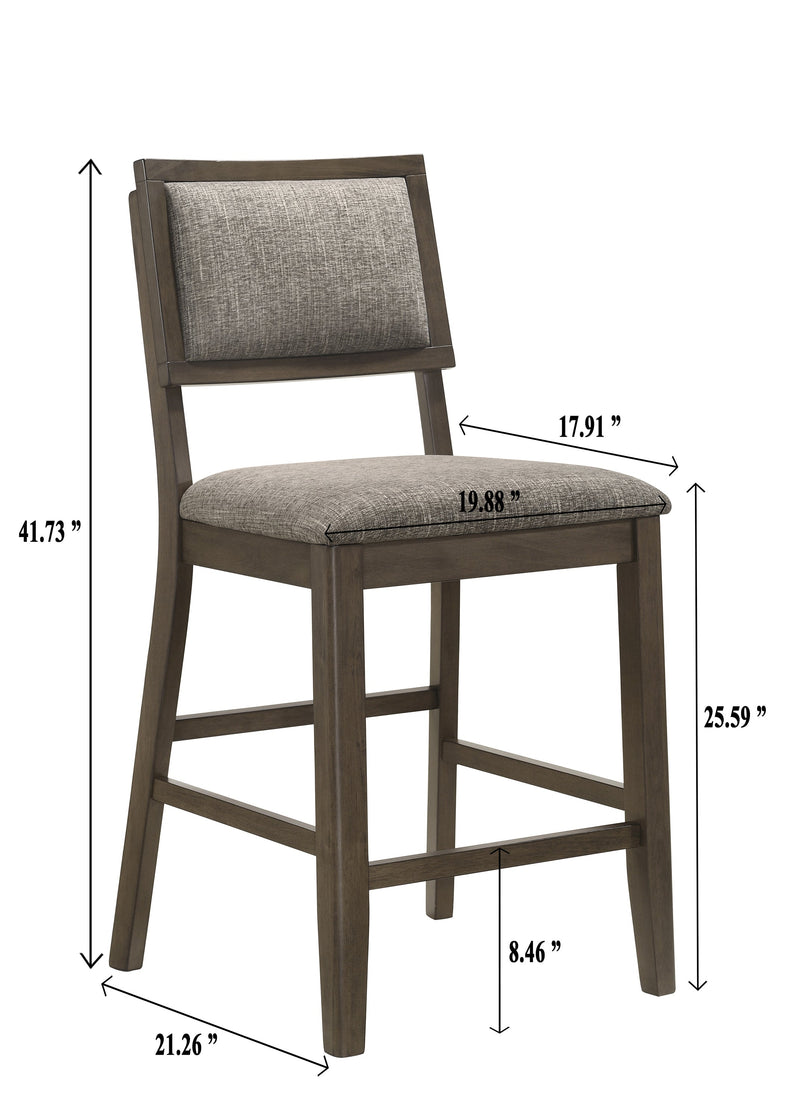 Ember Brown Square Counter Height Dining Set