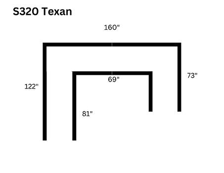 S320 Texan 4pcs Sectional