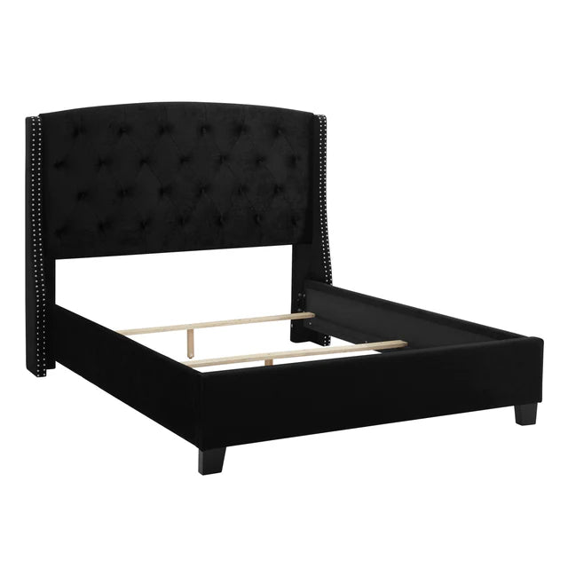 5111 Eva Velvet Upholstered Bed