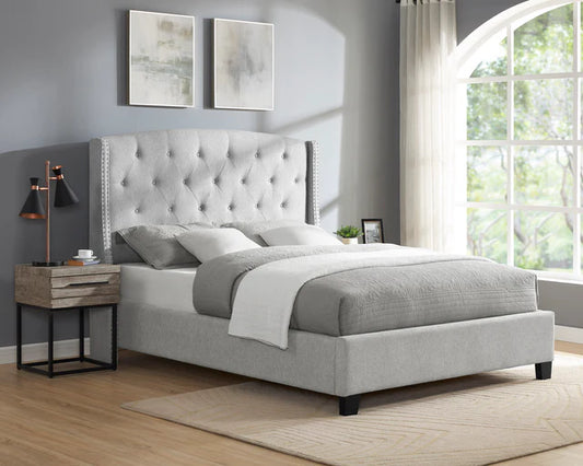 5111 Eva Velvet Upholstered Bed