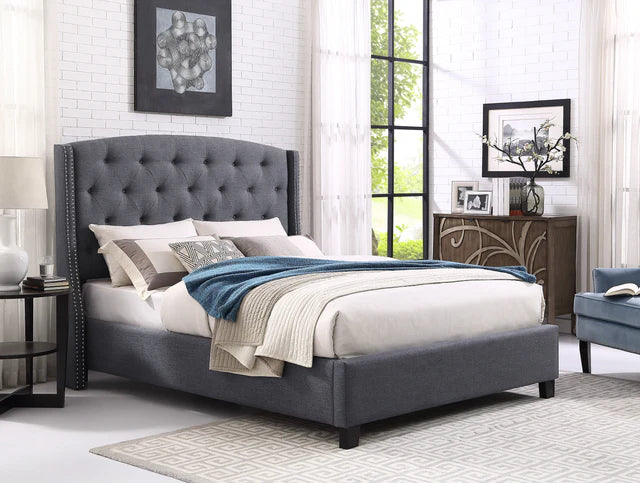 5111 Eva Velvet Upholstered Bed