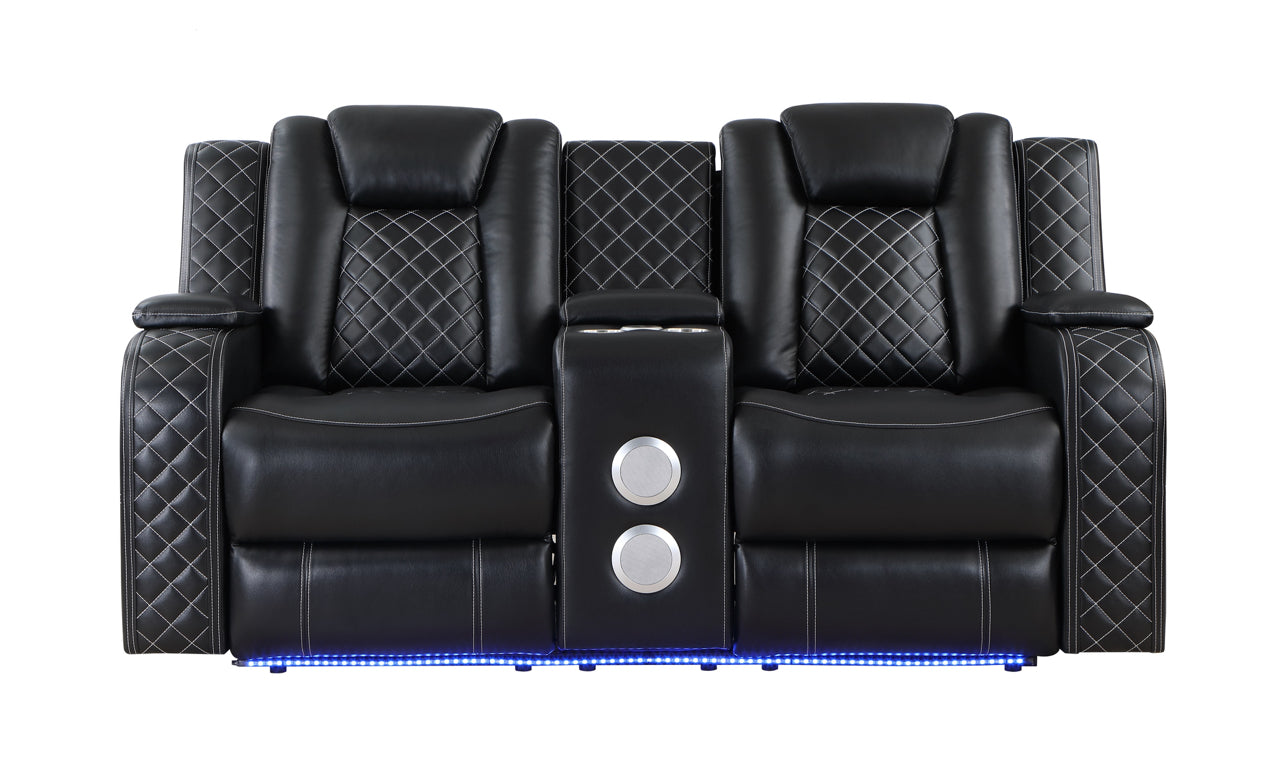 SH8895 BLK 3 PC RECLINERS