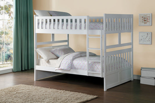 Galen White Full/Full Bunk Bed