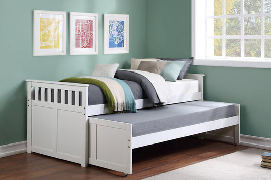 Galen White Twin/Twin Bed