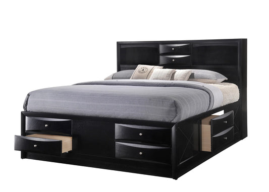 SETB4285 EMILY BLACK STORAGE BEDROOM KING BED ONLY