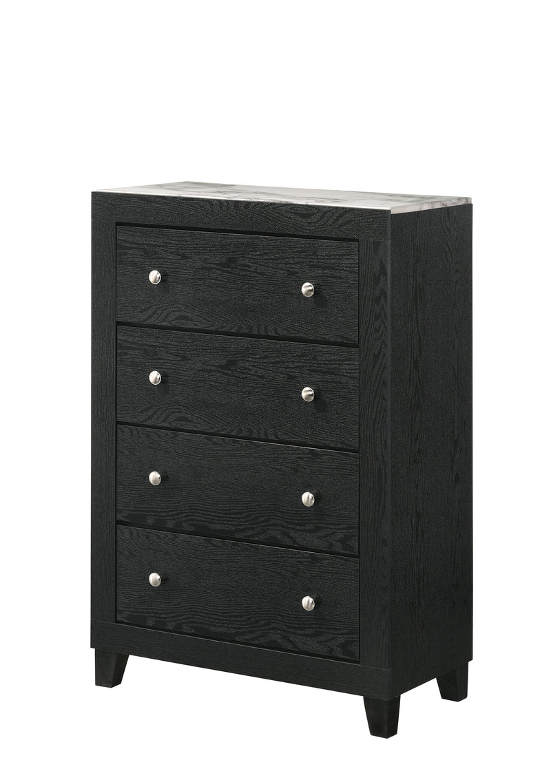 B4510 Cadence Black LED Panel Bedroom Set