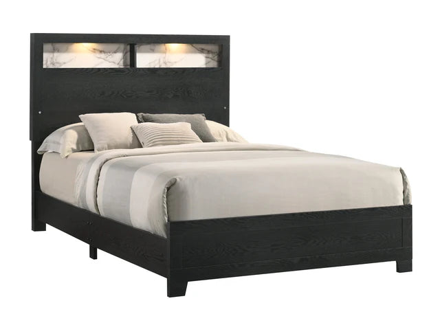 B4510 Cadence Black LED Panel Bedroom Set