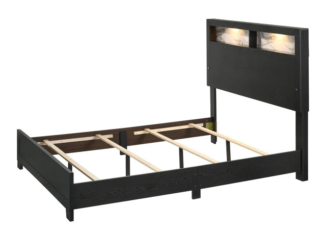 B4510 Cadence Black LED Panel Bedroom Set