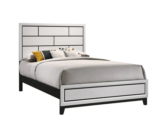 B4620 Akerson Gray Panel Bed