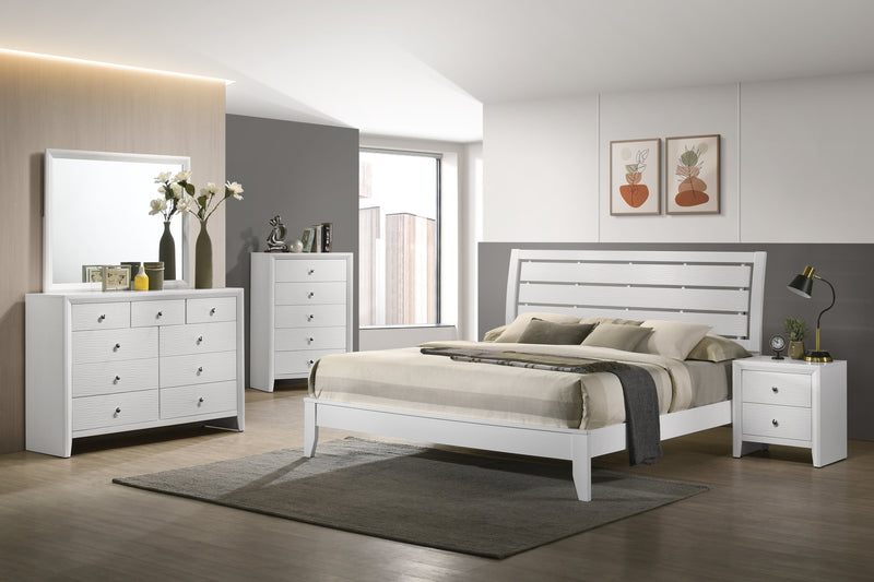 Evan White Panel Bedroom Set