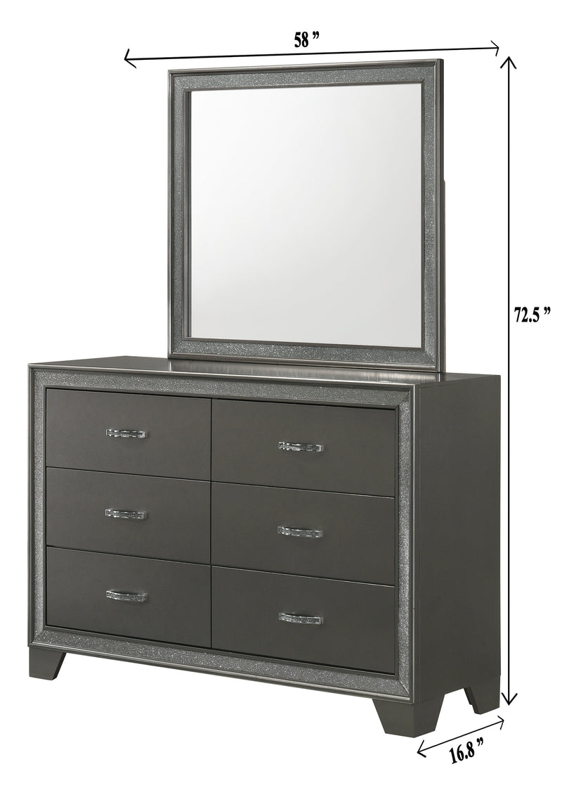 Kaia Gray Panel Bedroom Set