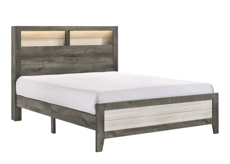 Rhett Brown/Cream LED Platform Bedroom Set