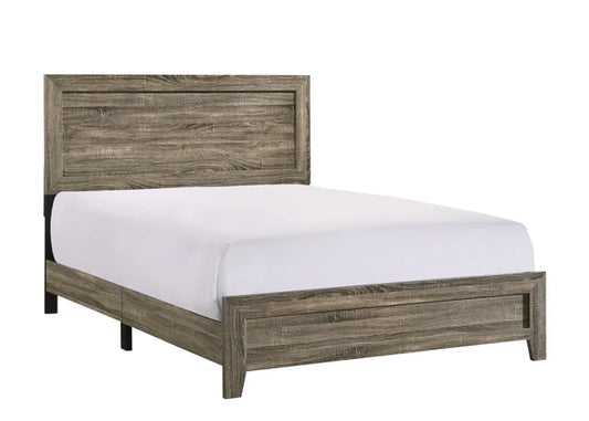 B9200 Millie Brownish Gray Panel Bed