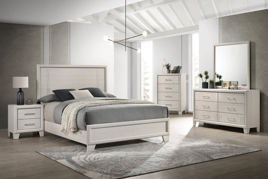 Charlie White Panel Bedroom Set