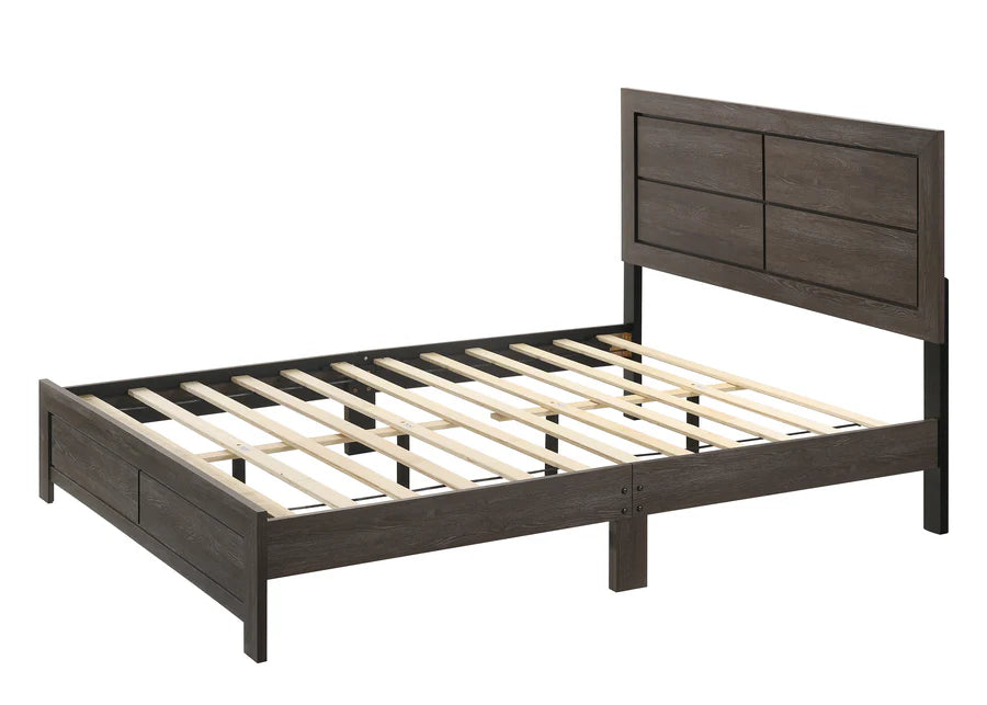 B9320 Hopkins Driftwood Queen Platform Bed