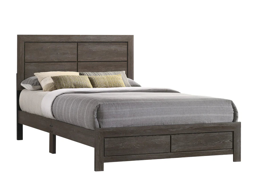 B9320 Hopkins Driftwood Queen Platform Bed