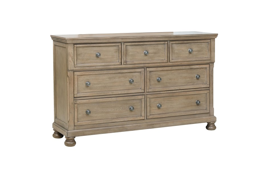 2259GY Bedroom-Bethel Collection
King Bed 4pcs 2x Night Stands and Dresser