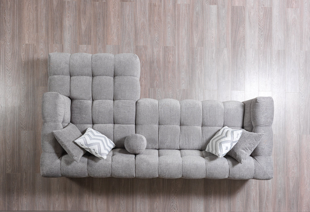 Ivy Gray Boucle RAF 110" Sectional [ETA: 9/30]