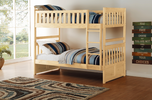 Bartly Pine Twin/Twin Bunk Bed