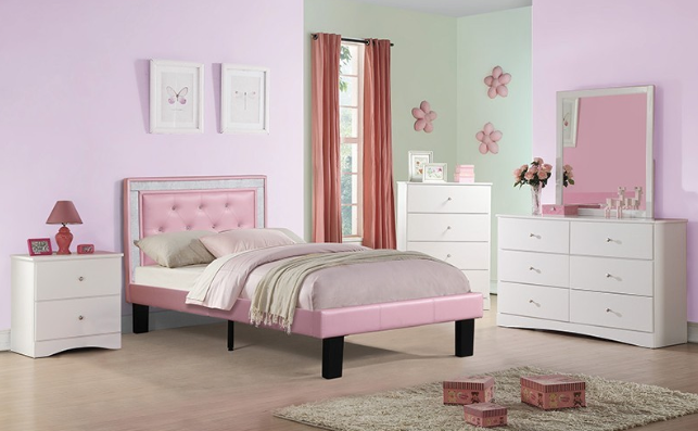 F9375T TWIN BED PINK