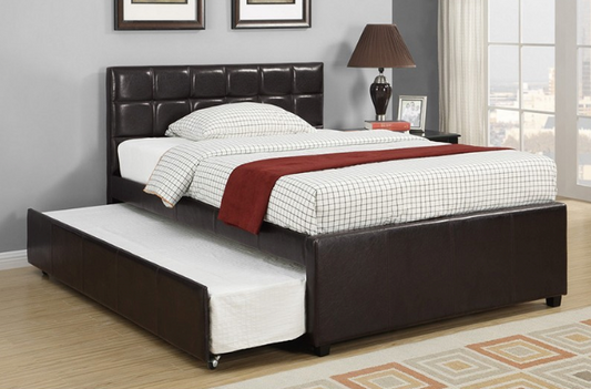 F9215F Vol1.P217-|FULL BED+TWIN TRUNDLE W/ SLATS ESPRESSO