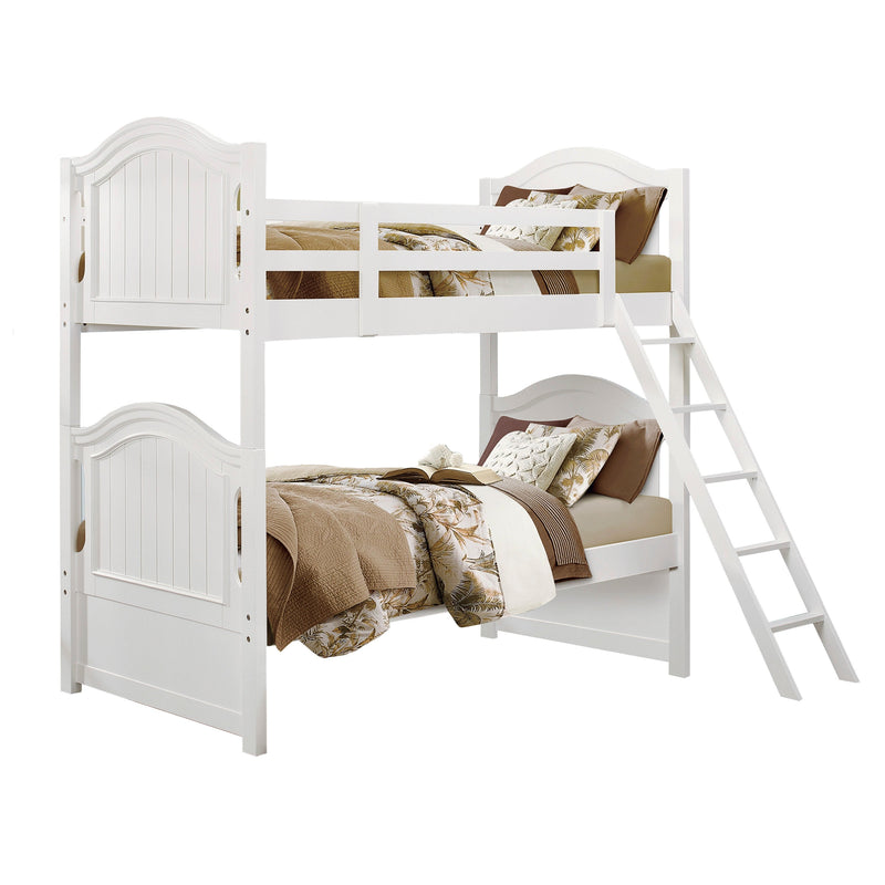 Clementine White Twin/Twin Bunk Bed