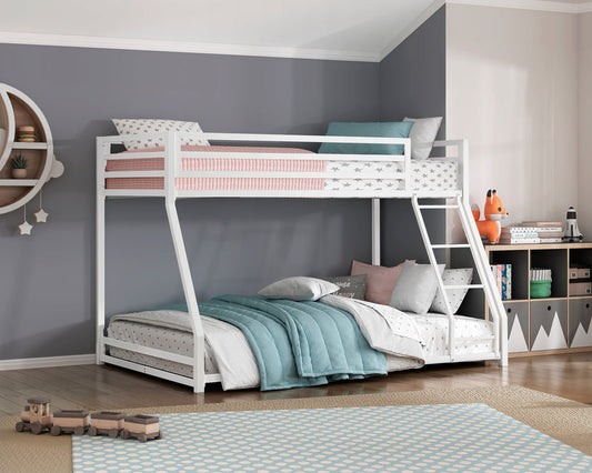 Jovie White Metal Twin/Full Bunk Bed