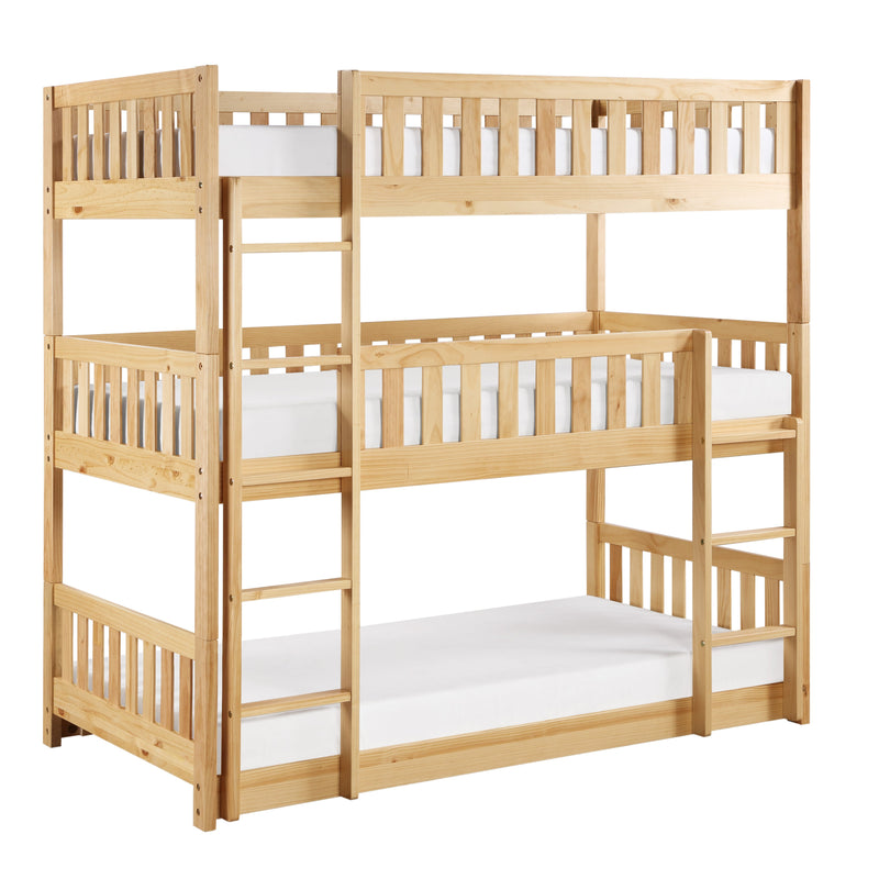 Bartly Pine Triple Bunk Bed