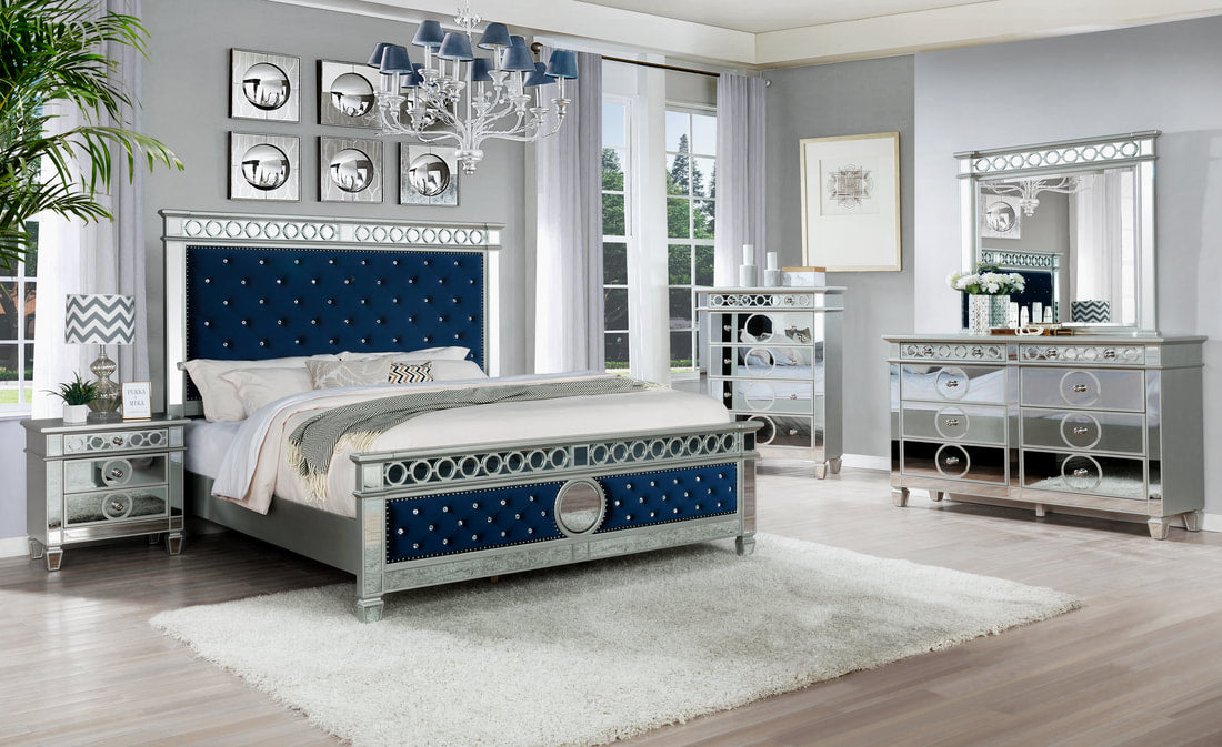 B5000 Blue Bedroom Set