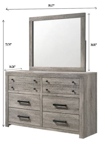 Tundra Platform Queen Bed Set - 6 Pc.