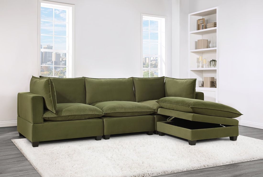 Cloud2 Olive Velvet Modular Sectional **COMING SOON** (ETA 5/29)