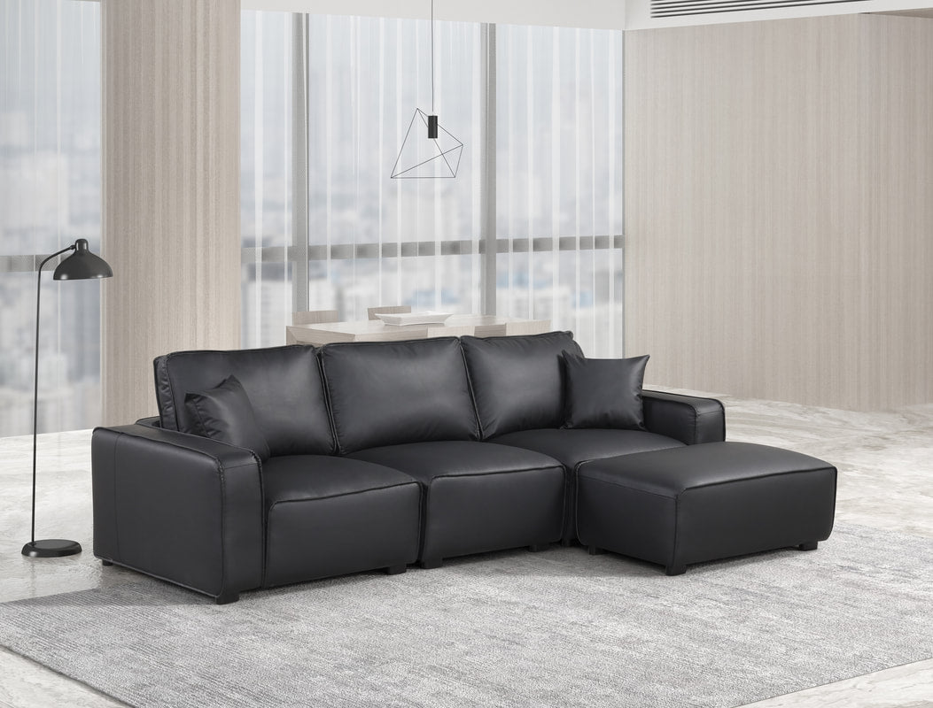 Columbia Black Sectional **NEW ARRIVAL**