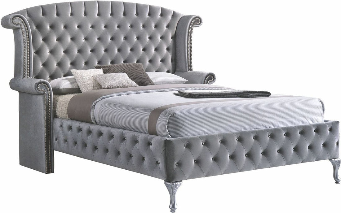 Diamond Palace Gray  Bedroom Set