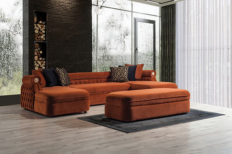 Brooklyn Sectional (Orange)