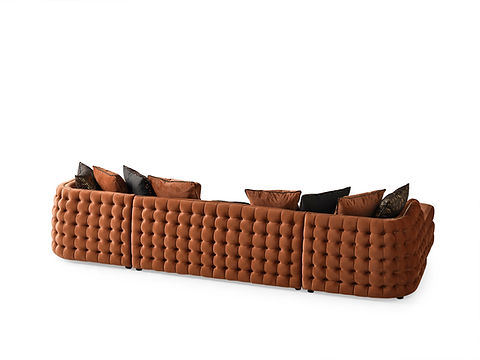 Sicilya Sectional (Rust Orange)