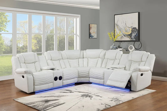 S2021 Lucky Charm Sectional (White)