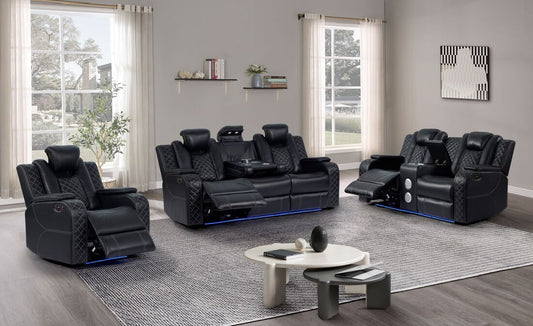 Galaxy Black - 3PC Power Reclining Set